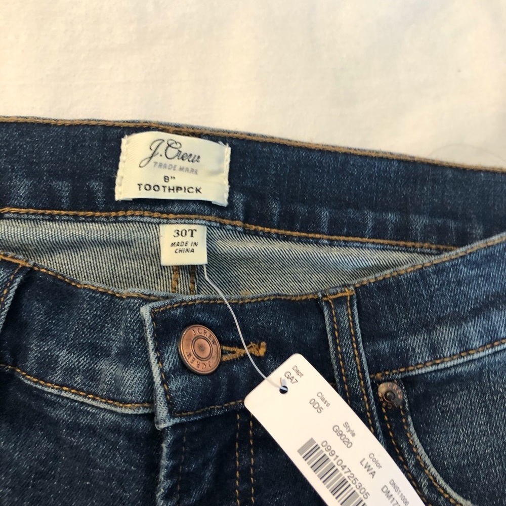 Jcrew toothpick jeans, new with tags!